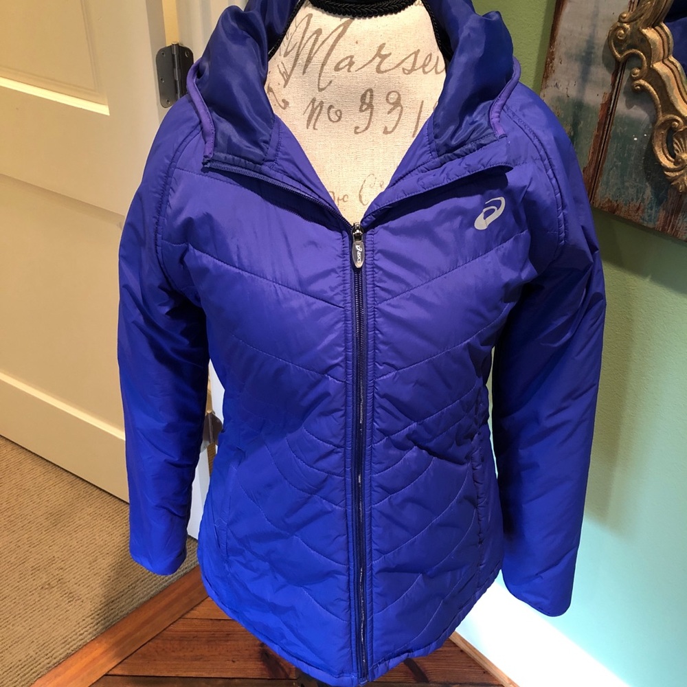 Asics Blue Puffer Jacket